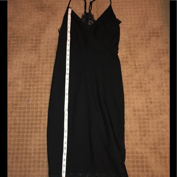NWT LULUS BLACK LACE DETAIL DRESS - Picture 6 of 7